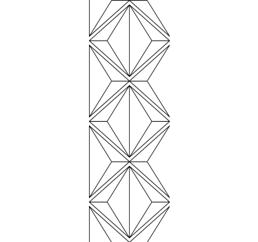 Stilizált gyémánt formák Tapéta Geometriai - TenStickers