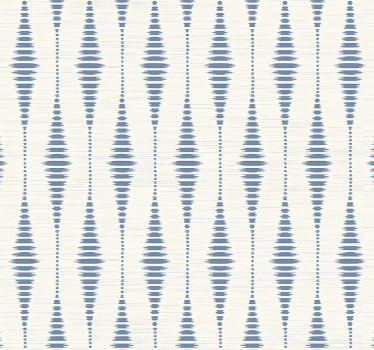 rabaul ikat kék és bézs Geometrikus tapéta - TenStickers