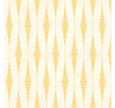 Sárga rabaul ikat Geometrikus tapéta - TenStickers