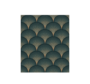 1920-as évekbeli art deco zöld legyezők Vintage háttérképek - TenStickers