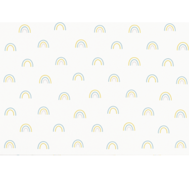 Szétszórt pasztell szivárványok Gyerekszoba tapéta - TenStickers