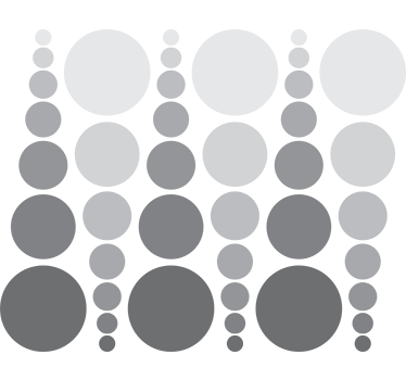 Színes körök szürke árnyalatokban - tapéta geometriai - TenStickers