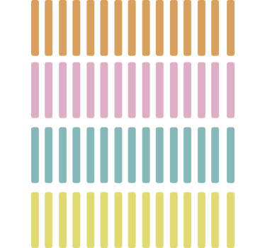 Geometriai tapéta színes konfetti pálcák - TenStickers