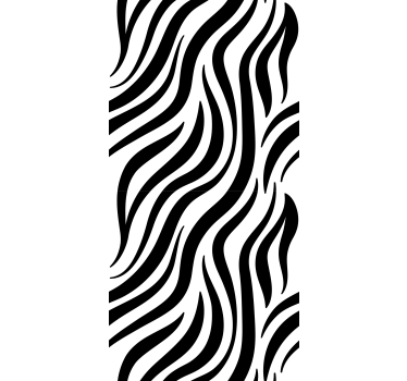 Fekete-fehér zebra csíkos tapéta geometriai - TenStickers
