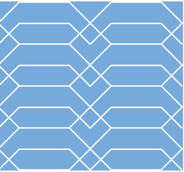 Geometriai kék vonalak tapéta - TenStickers