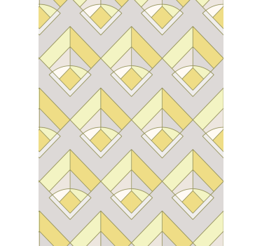 Sárga és szürke minta tapéta geometriai - TenStickers
