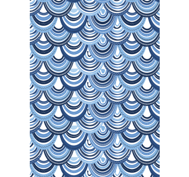 Hullám minta tapéta geometriai - TenStickers