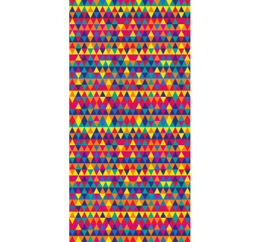 Színes háromszögek mintázat - tapéta geometriai - TenStickers