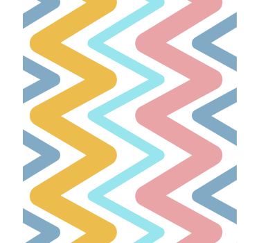 Élénk zigzag koncepció tapéta geometriai - TenStickers