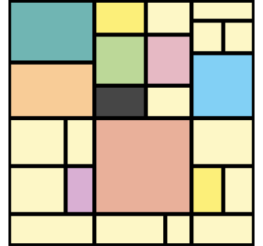 Vibráló geometria tapéta geometriai - TenStickers