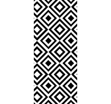 Fekete és fehér tapéta geometriai - TenStickers