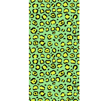 Színes leopárd pisztácián gyerekszoba tapéta - TenStickers