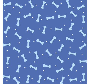 Kutyacsont mintás gyerekszoba tapéta - TenStickers