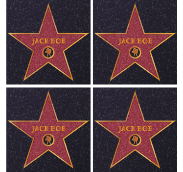 Hollywoodi csillag névvel - tapéta szüret - TenStickers