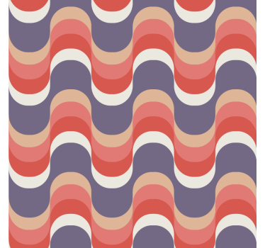 Geometriai tapéta hullámos mintával - TenStickers