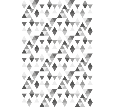 Szürke háromszög minta tapéta modern - TenStickers