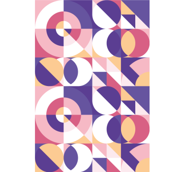Absztrakt geometrikus formák tapéta modern - TenStickers