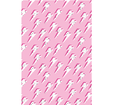 Rózsaszín villám tapéta modern - TenStickers