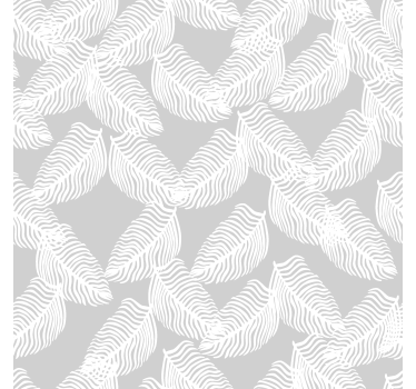 Modern tapéta szürke minimalista virágos - TenStickers