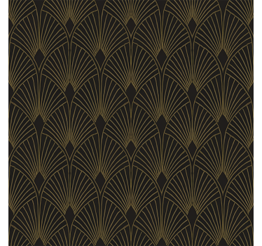 Aranyozott deco ventilátor geometrikus tapéta - TenStickers