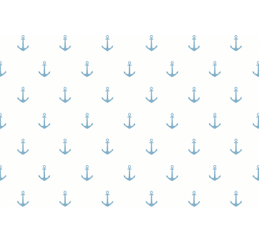 Kék horgony design gyerekszoba tapéta - TenStickers