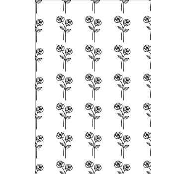 Rózsák párban minimalista design tapéta virágok - TenStickers