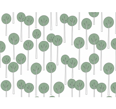 Minimalista fa minta tapéta virágok - TenStickers
