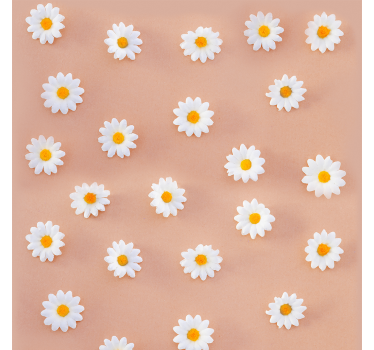 Modern százszorszép minta természet háttérkép - TenStickers
