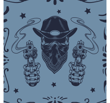 Cowboy koponya és nyáj nappali háttérkép - TenStickers