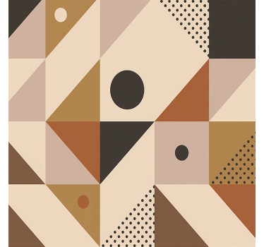 Barna patchwork modern tapéta - TenStickers