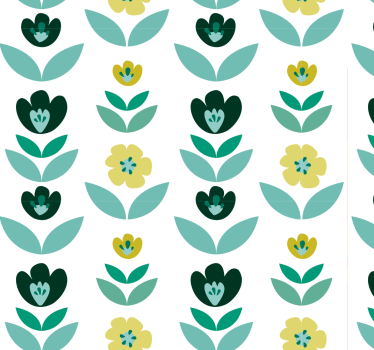 Menta virág tapéta - TenStickers