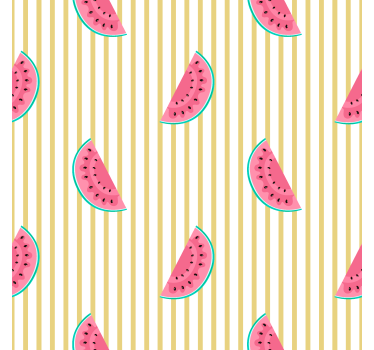Görögdinnye csíkos kortárs tapéta - TenStickers