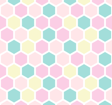 Hatszög minta Tapéta Geometriai - TenStickers