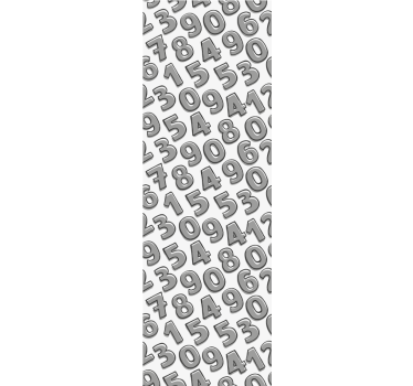 Számelrendezés tapéta felirat - TenStickers