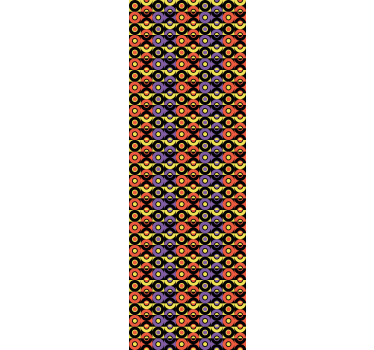 Retro körök minta Vintage tapétaek - TenStickers