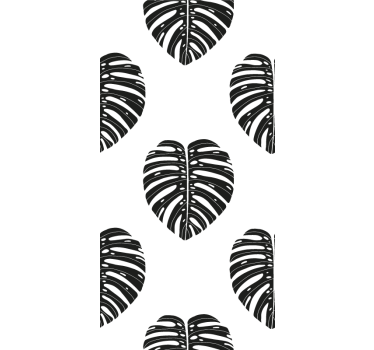 Monstera levél minta Tapéta levelek - TenStickers