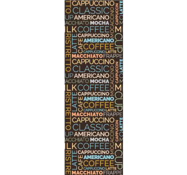 Kávé szöveg minta kortárs háttérkép - TenStickers