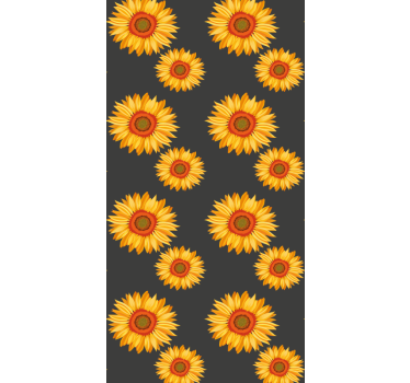 Napraforgó elegancia Tapéta Virágok - TenStickers