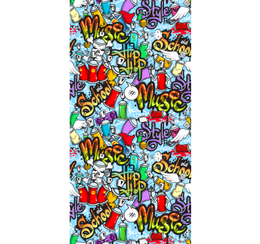 Színes graffiti fali címkék tapéta festmények - TenStickers