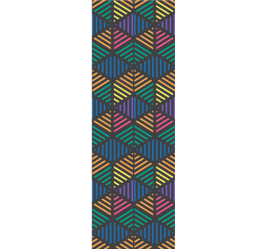 Geometriai csíkos minta Tapéta Geometriai - TenStickers