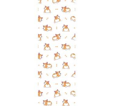 Játékos corgik Tapéta Kutya Tapéták - TenStickers