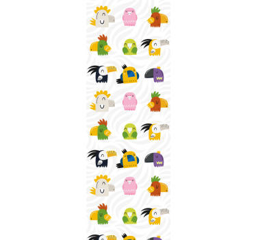 Vidám szörny falfestmény Gyerekszoba tapéta - TenStickers