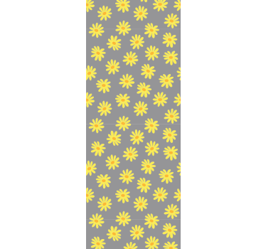 Virágos napfény minta Tapéta Virágok - TenStickers