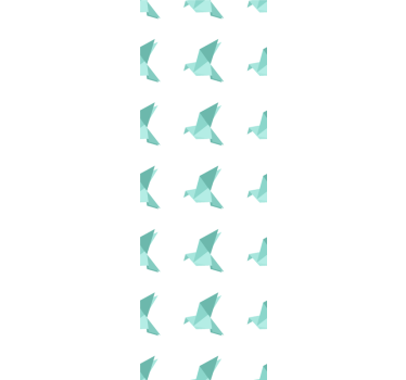 Origami madár minta gyerekszoba tapéta - TenStickers