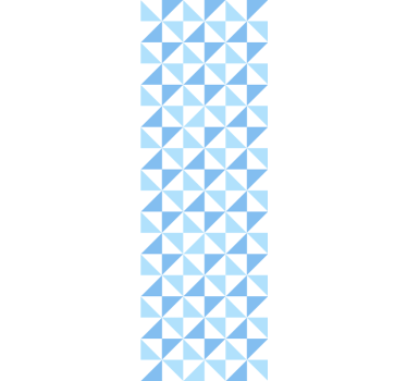 Világoskék árnyalatú háromszög mintás geometriai háromszög tapéta - TenStickers