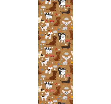 Játékos kölykök Tapéta Kutya Tapéták - TenStickers
