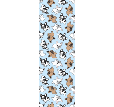Francia bulldog mintás tapéta hálószobához - TenStickers