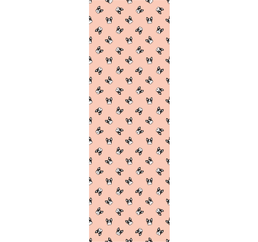 Aranyos francia bulldog mintás tapéta hálószobába - TenStickers