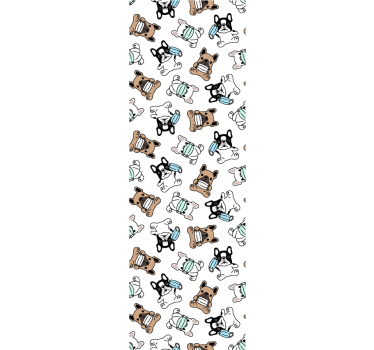 Kutyás korcsolyázók Tapéta Kutya Tapéták - TenStickers