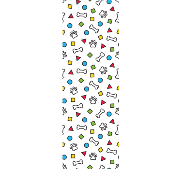 Játékos kisállat motívumok Tapéta Kutya Tapéták - TenStickers